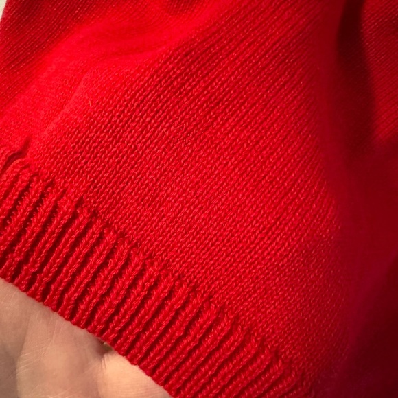 Crystal-Kobe Red Knit Sleeveless Sweater TopAmerican Flag XL Preppy Americana - Picture 2 of 9